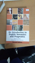 An introduction to english semantics and pragmatics