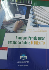 Panduan penelusuran data online & turnitin tahun 2017