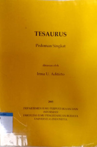 Tesaurus : pedoman singkat