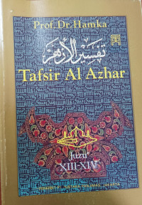 Tafsir al azhar juzu XIII-XIV tahun 1983