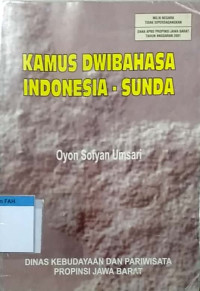 Kamus dwibahasa Indonesia-Sunda