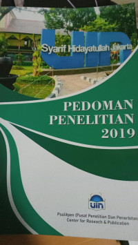 Pedoman penelitian  program pembiayaan penelitian tahun anggaran 2019