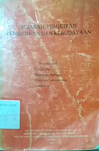 Sejarah pemikiran pendidikan dan kebudayaan